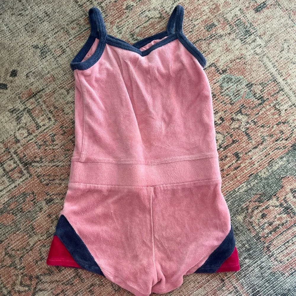 Juicy Couture Toddler Girl Pink Terry Romper Size 3